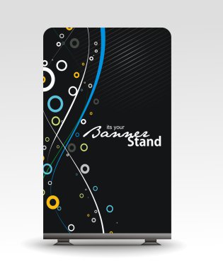 Stand banner template clipart