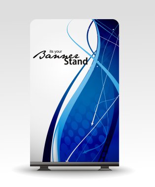 Stand banner template clipart