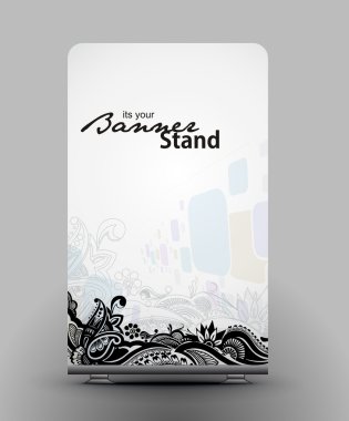 Stand banner template clipart