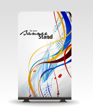 Stand banner template clipart