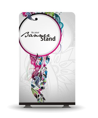 Stand banner template clipart