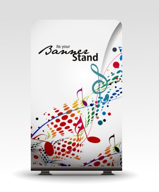 Stand banner template clipart