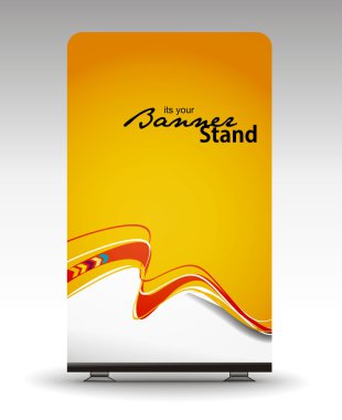 Stand banner template clipart