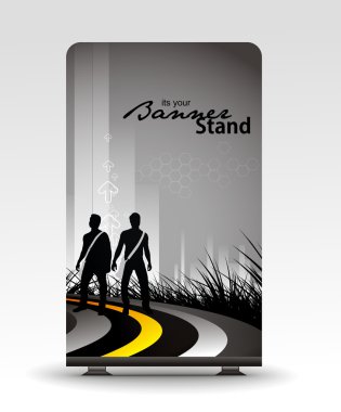 Stand banner template clipart