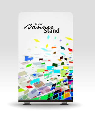 Stand banner template clipart