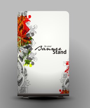 Stand banner template clipart