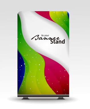 Stand banner template clipart