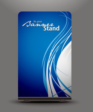 Stand banner template clipart