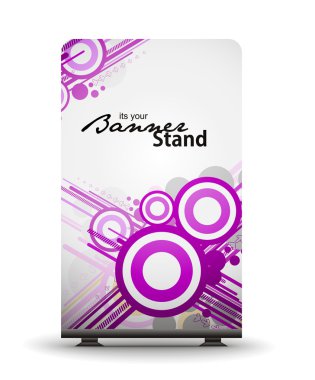 Stand banner template clipart