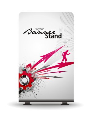 Stand banner template clipart