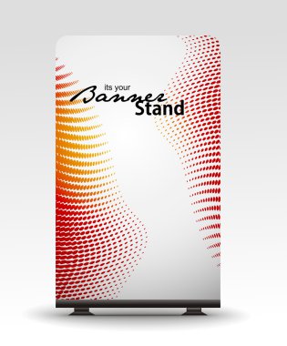 Stand banner template clipart