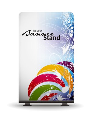 Stand banner template clipart