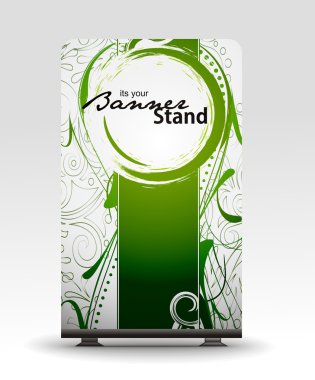 Stand banner template clipart