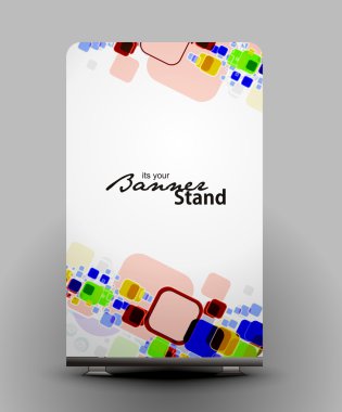 Stand banner template clipart