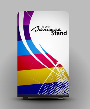 Stand banner template clipart