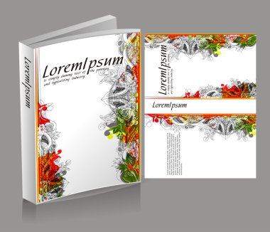 Book cover design clipart