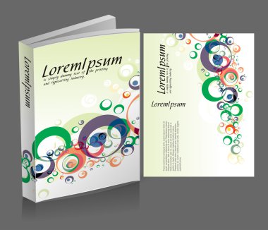 Book cover design clipart