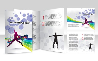 Brochure design clipart