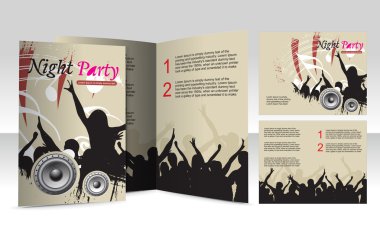 Brochure design clipart