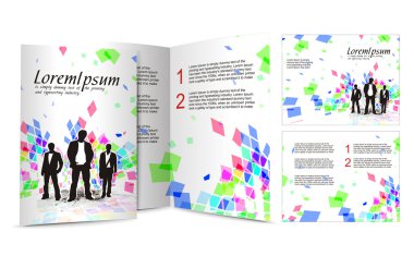 Brochure design clipart