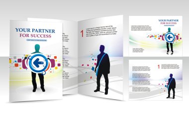 Brochure design clipart