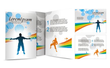 Brochure design clipart