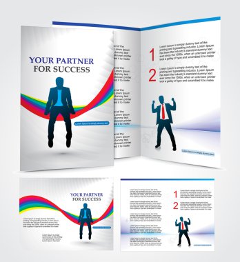 Brochure design clipart