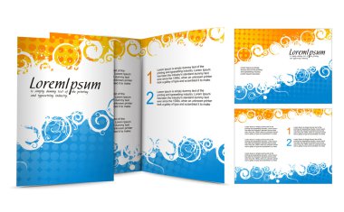 Brochure design clipart