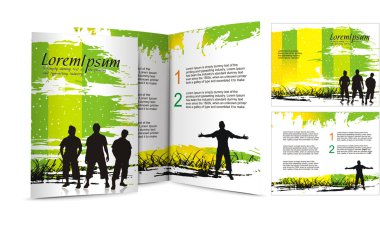 Brochure design clipart