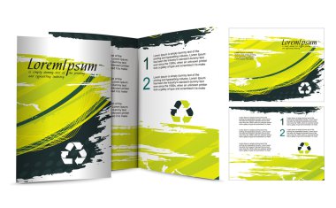 Brochure design clipart
