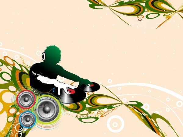 Concept de fête DJ — Image vectorielle