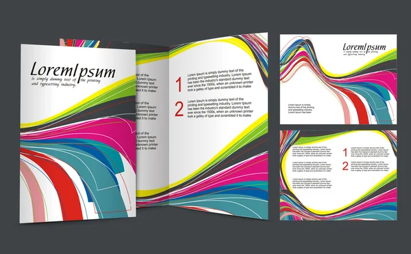 Brochura Design — Vetor de Stock