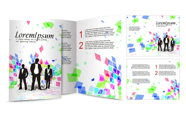 Brochura Design — Vetor de Stock