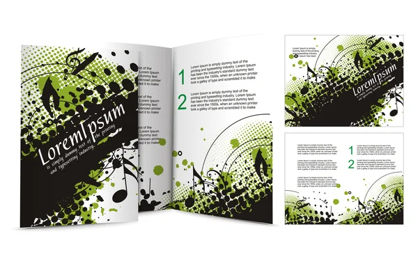 Diseño del folleto — Vector de stock