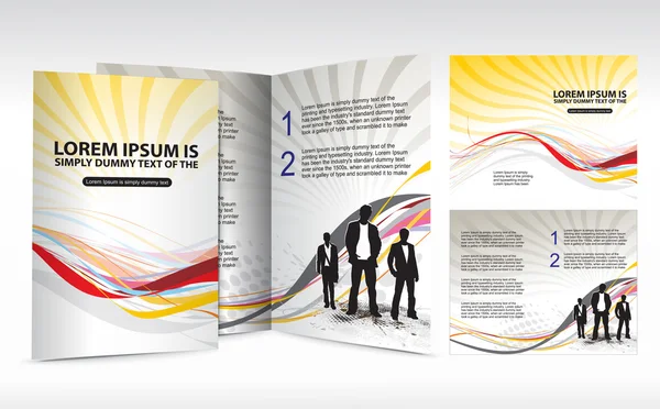 Brochure di design per le imprese — Vettoriale Stock