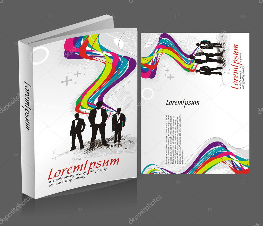 Book cover design Stock Illustration by ©redshinestudio 3728944