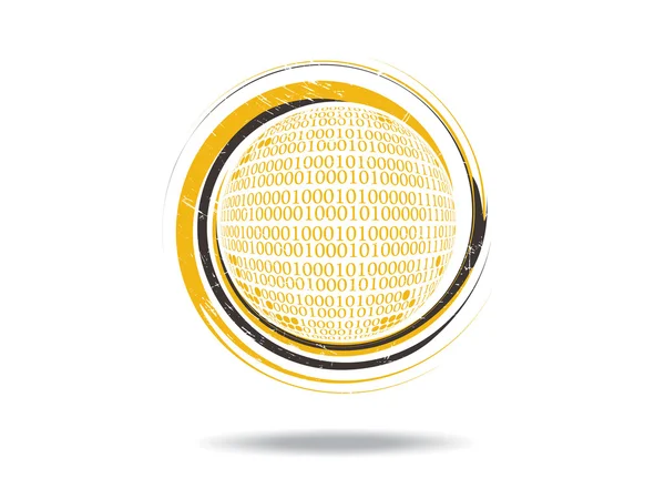 Bianry cercle tourbillon — Image vectorielle