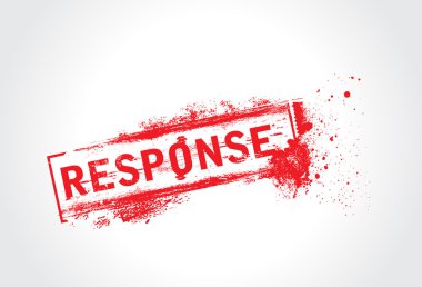 Response Grunge Text clipart