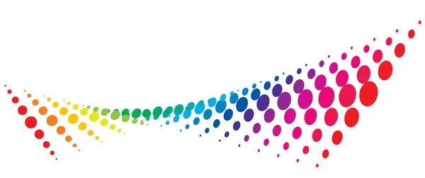 Illustration vectorielle de fond multicolore demi-teinte — Image vectorielle