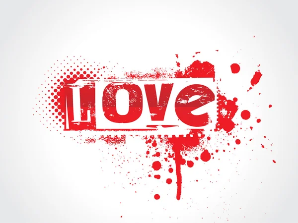 Grunge κειμένου αγάπης — Διανυσματικό Αρχείο
