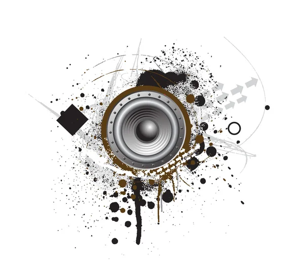 Abstract grunge with music note background. — Stock Vector