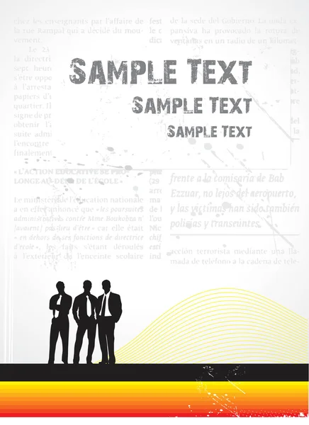 Hombre de negocios muestra texto — Archivo Imágenes Vectoriales
