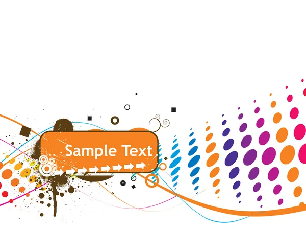 Exemple de ligne illustration vectorielle de texte isolé sur blanc — Image vectorielle