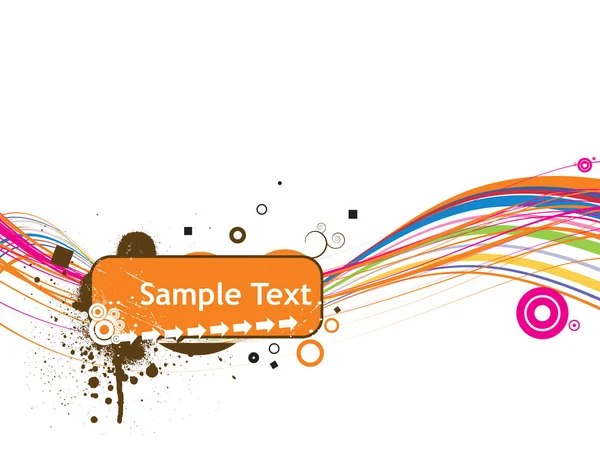Line sample text vector illustration isolated on white — Stock Vector