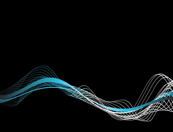 Courbe noire moderne Ligne — Image vectorielle