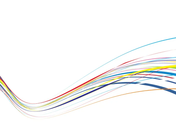 Rainbow wave line background — Stock Vector