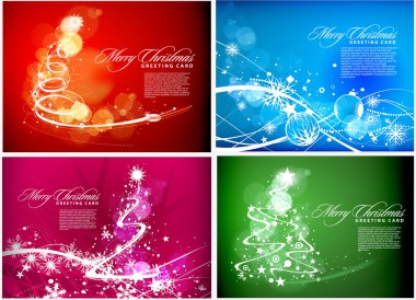 Christmas colorful design clipart