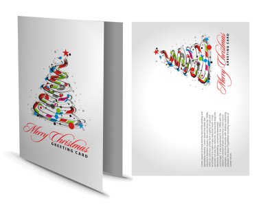 Christmas greeting card clipart