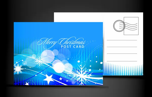 Cartão postal de Natal — Vetor de Stock