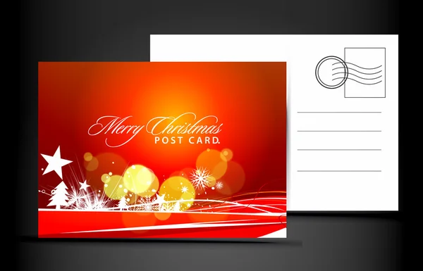 Tarjeta postal de Navidad — Archivo Imágenes Vectoriales